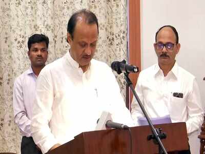 NCP workers accuse Ajit Pawar of 'betrayal', raise slogans