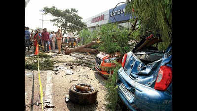 Hyderabad flyover accident: Damage limited due to tree, sparse crowds