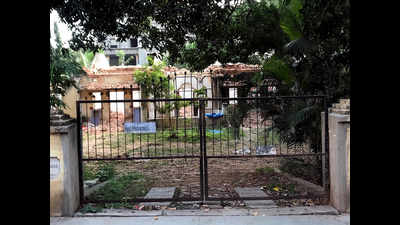 Bengaluru: British-era house on Church Street being razed
