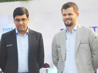 Viswanathan Anand can still beat anyone, says Magnus Carlsen