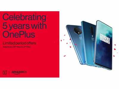 OnePlus completes five years; gives discount on OnePlus 7 Pro,OnePlus 7T and OnePlus TV