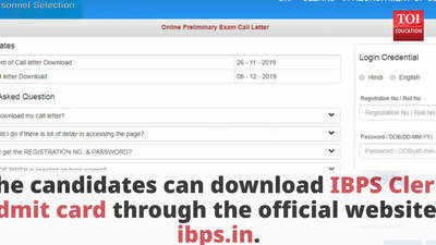 How to download IBPS Clerk Admit Card 2019?