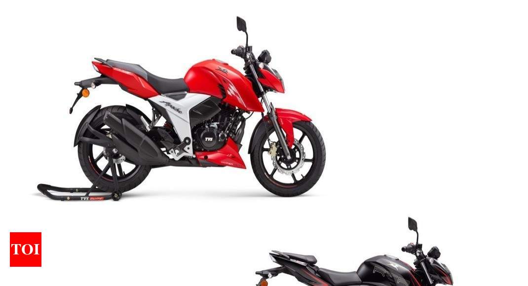 Tvs Apache Rtr 0 Rtr 160 Gets Bs Vi Update Starts Under Rs 1 Lakh Times Of India