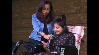 Differently-abled youth showcase their talent at an event in Delhi