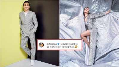 Malaika Arora's stunning pictures in silver thigh-high slit dress triggers Rahul Khanna's funny side