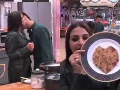 Bigg Boss 13: Asim Riaz bakes a heart-shaped cake dipped in love for Himanshi Khurana on her birthday
