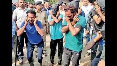 6 who killed RTO agent in public view nabbed | Rajkot News - Times of India