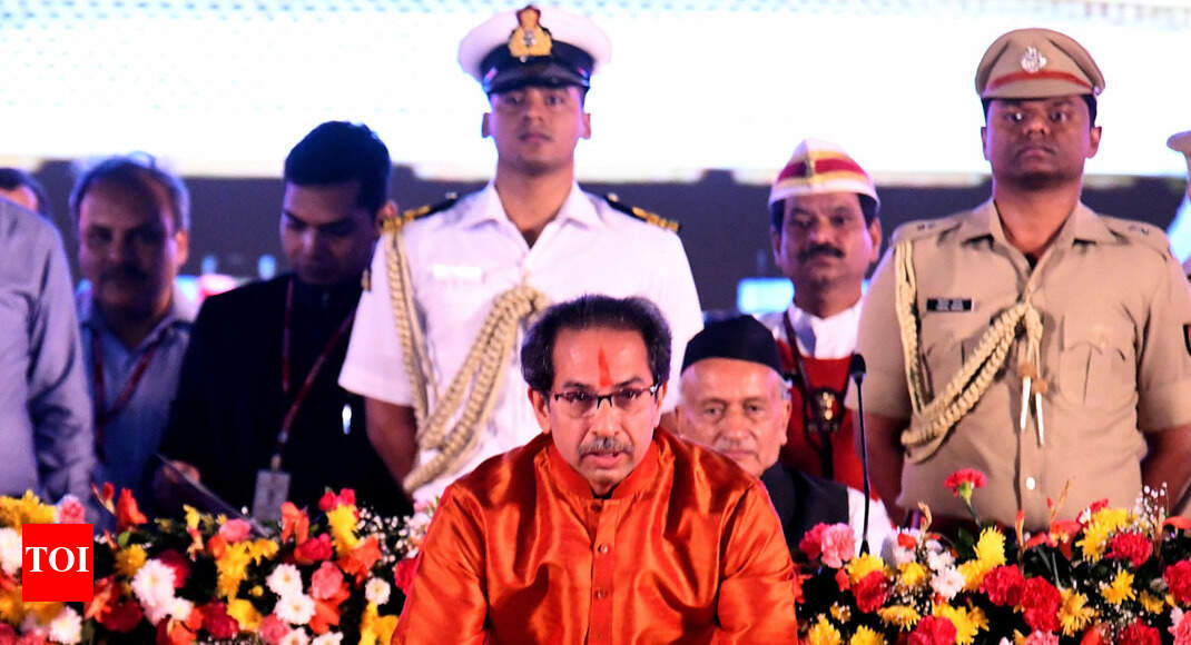 Uddhav takes oath as Maha CM; tussle for top portfolios continues