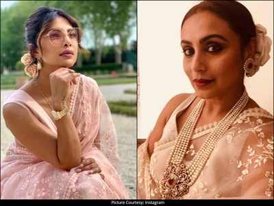 Fashion faceoff: After Ranveer Singh, Rani Mukerji wears a similar designer saree like Priyanka Chopra
