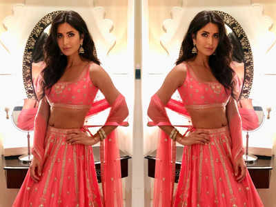 Katrina Kaif wore the most exotic lehenga choli for a wedding in Udaipur and you can't miss the pictures