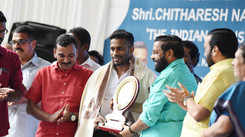 Mr Universe Chitharesh Natesan felicitated