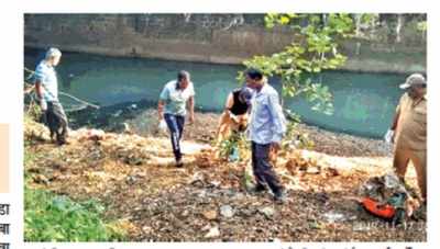 A cleanliness drive carried out in Kolhapur