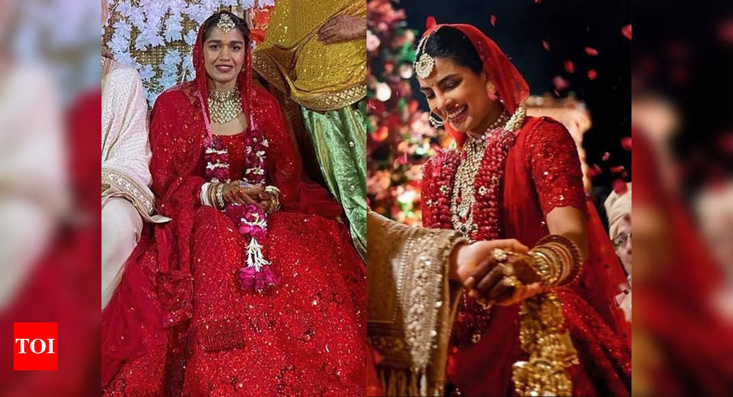 amit shah: 'Dangal' girl ties the knot: Babita Phogat marries Vivek Suhag;  stuns in a beautiful red lehenga - The Economic Times