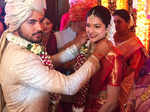 Inside pictures from cricketer Manish Pandey and actress Ashrita Shetty’s wedding
