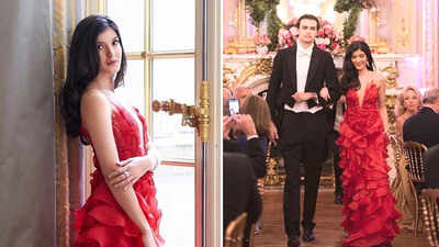 Shanaya Kapoor makes grand debut at le Bal des Débutantes and parents Sanjay Kapoor and Maheep Kapoor just can't keep calm