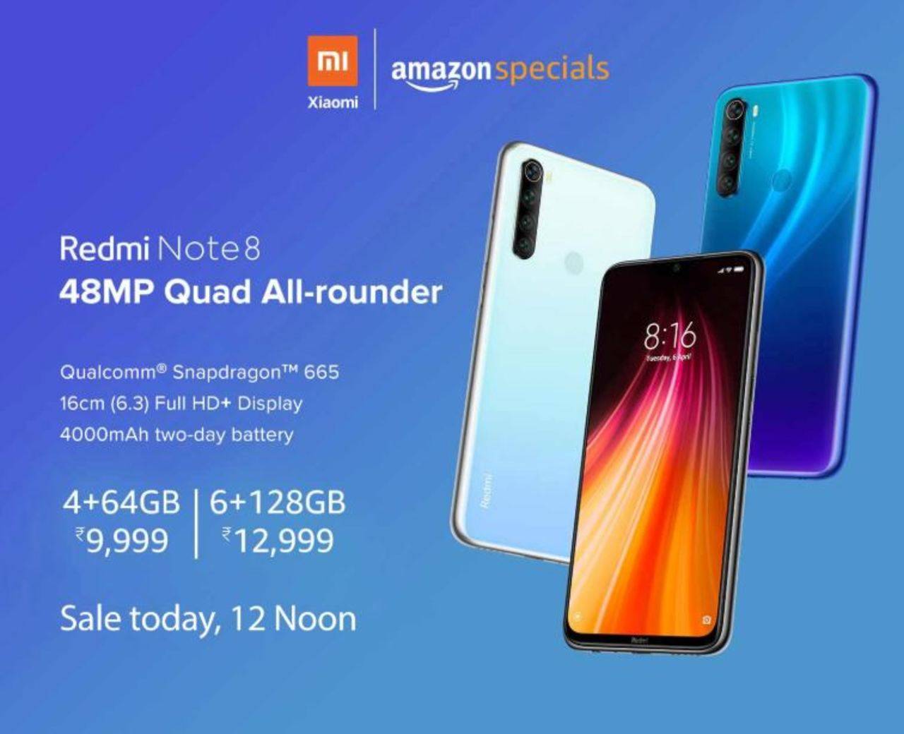 Amazon Exclusive: Redmi to go on sale again today at 12 noon; know more - Times of India
