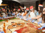 Hyderabad folk enjoy a fancy cake-mixing