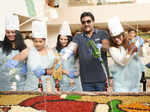 Actor Sunil Varma attends the cake mixing shindig