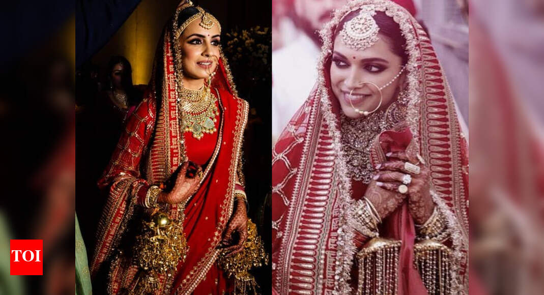 sabyasachi deepika wedding lehenga