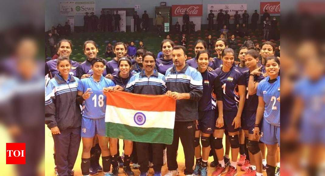 Indian women's volleyball team wins gold in SAG More sports News