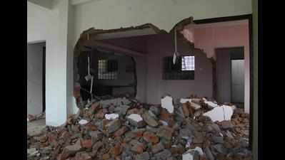 Unauthorized floors of Ambekar’s building demolished
