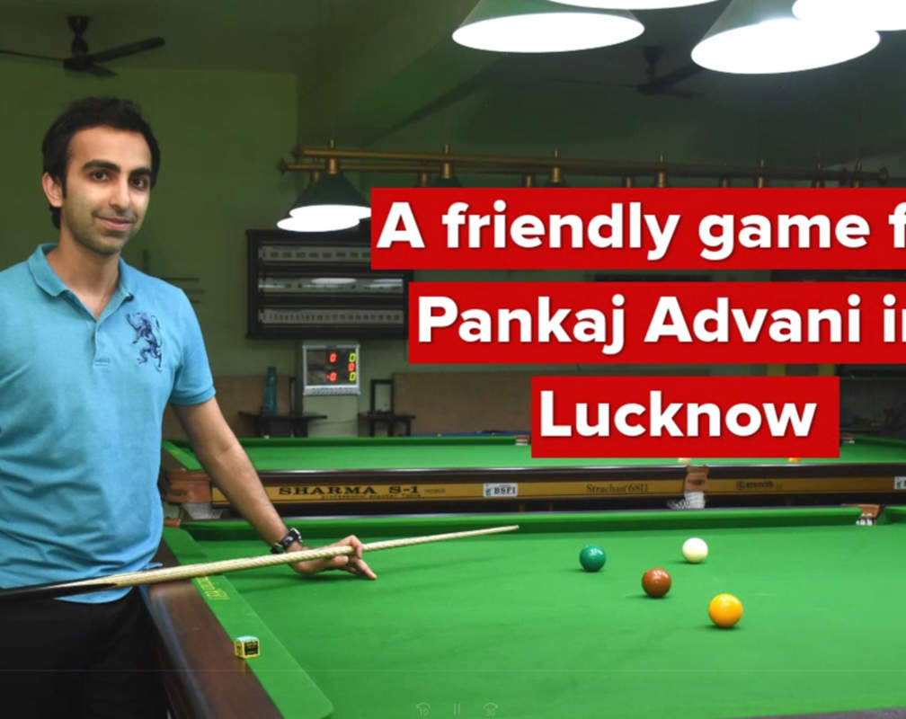 
A friendly game for Pankaj Advani in Lucknow
