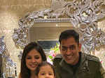 MS Dhoni and wife Sakshi party pictures