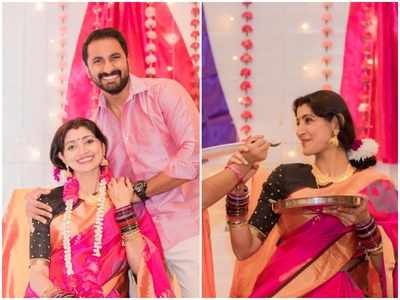 Photos: Mother-to-be Divyaa Unni and husband Arun celebrate baby shower with a traditional bangle ceremony