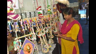 Variety of handmade items on offer at Saras Mela