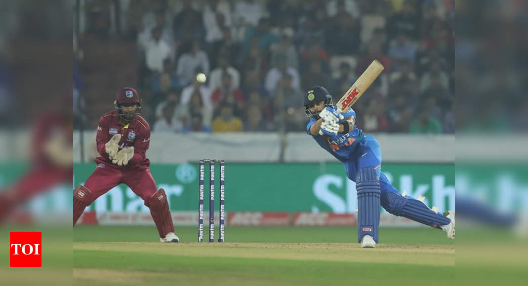 India vs West Indies 1st T20I Highlights Virat Kohli powers India to
