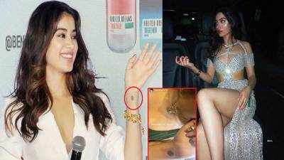 Janhvi Kapoor gets evil eye tattoo on her wrist just like sister Khushi Kapoor