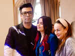 Karan Johar, Shaheen Bhatt and Soni Razdan
