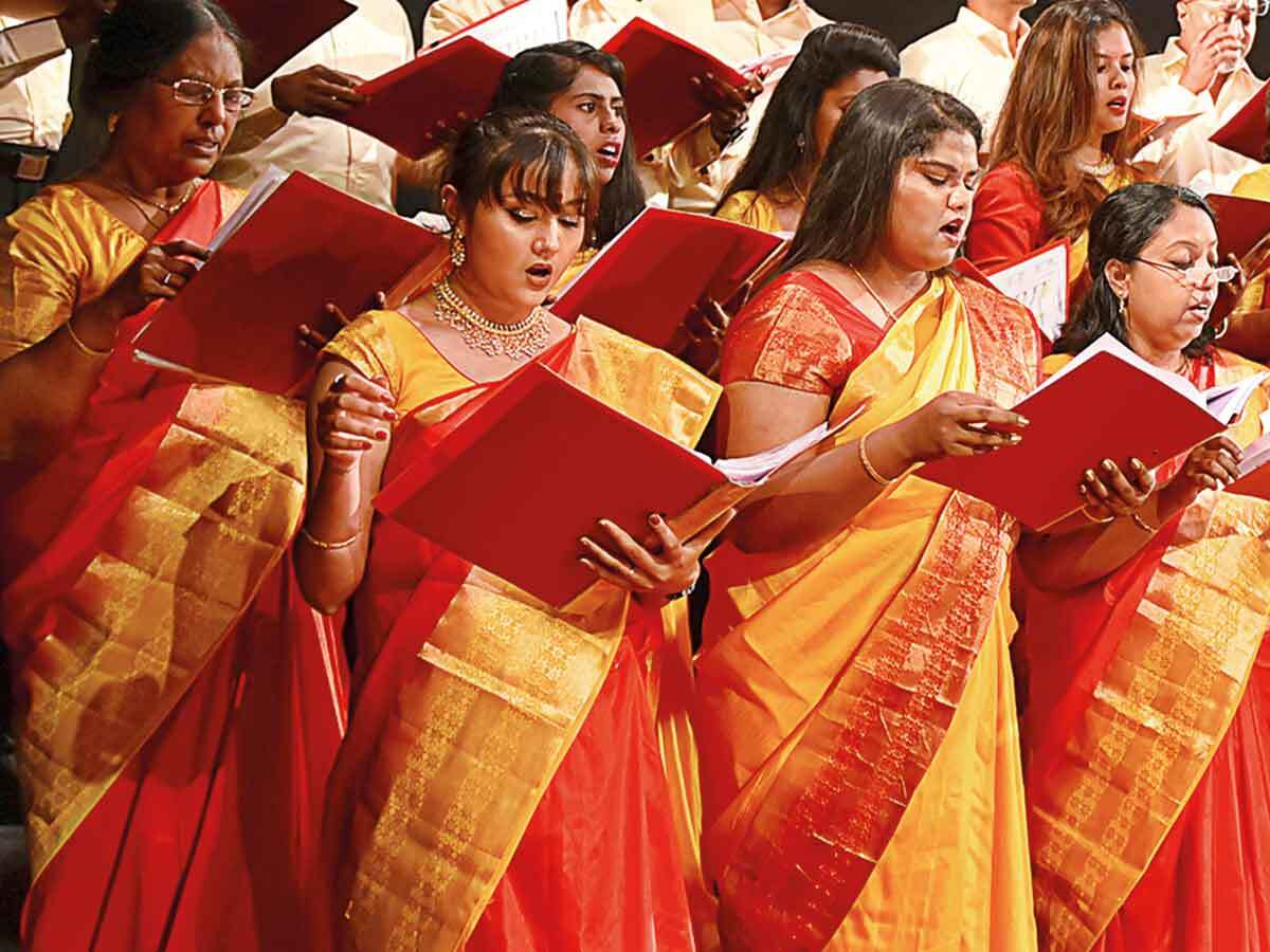 choir uniform sarees