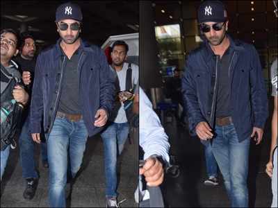 PHOTOS: Ranbir Kapoor looks uber-cool as he gets papped at the airport  donning smart casuals