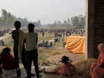 Pictures from the last rites of Unnao rape victim