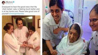 Lata Mangeshkar’s pictures from hospital go viral; Dilip Kumar tells his ‘choti behen’ to take good care of herself