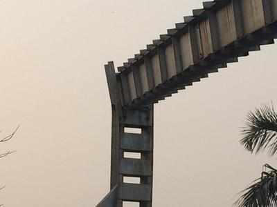 Vehicle Height restriction structure damaged