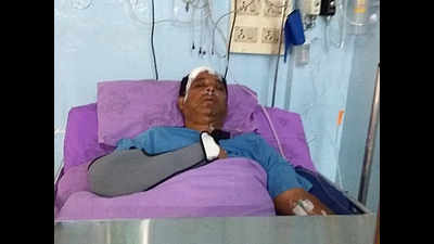Man battles for life after Koramangala flyover’s hydraulic bolt lands on him