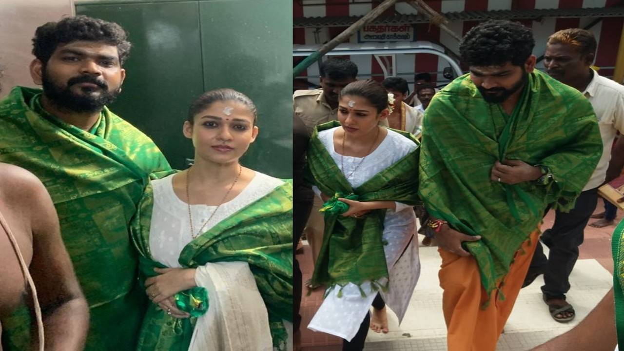 Photos Nayanthara visits Tiruchendur and Kanyakumari with Vignesh