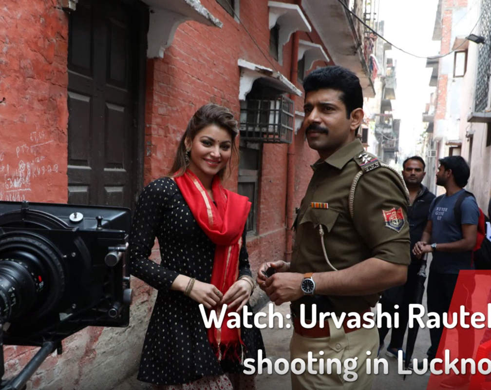 
Watch: Urvashi Rautela shooting in Lucknow
