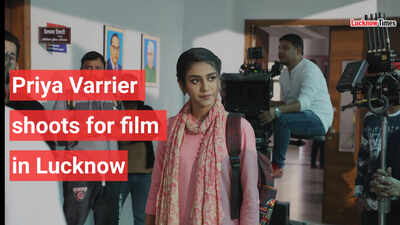 Priya Varrier shoots for film in Lucknow