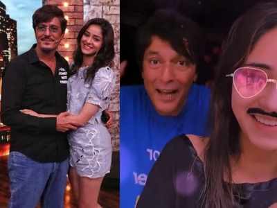 Ananya Panday goes goofy with dad Chunky Panday in ‘Pati Patni Aur Woh’ style – see video