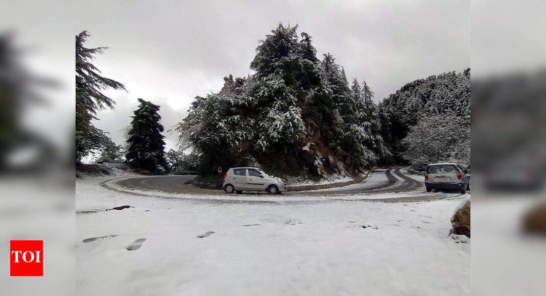 Heavy snow cover in hills of Uttarakhand Dehradun News Times of India