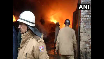 Fire in plywood factory at Delhi's Mundka