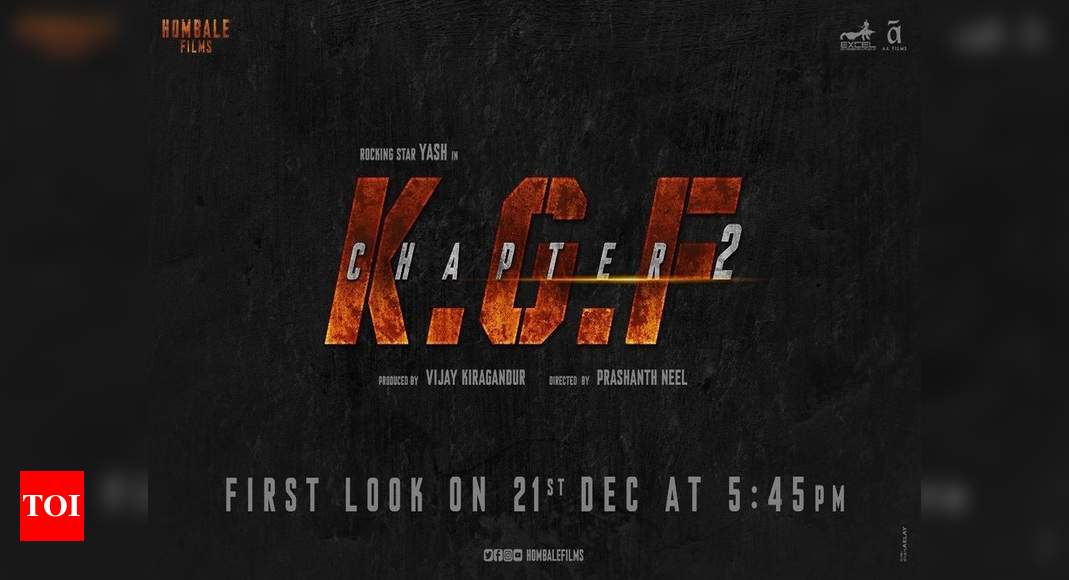 ‘KGF: Chapter 2' - Sanjay Dutt announces the release date of his first ...