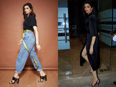 Photos: Deepika Padukone goes from comfy casuals to risqué chic in the same night and we’re taking notes