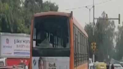 Delhi: Anti-CAA protest turns violent as 3 buses burnt in Jamia Nagar
