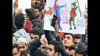 Bhopal students protest lathicharge on ‘brothers & sisters’ at Jamia