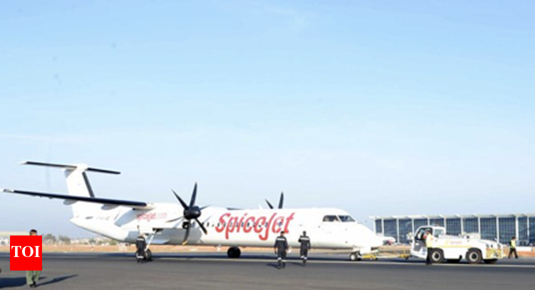 Doubts over landing gear of incoming SpiceJet turboprop lead to tense ...