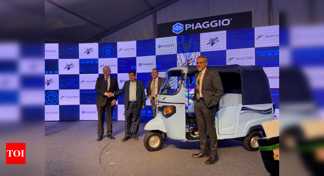 piaggio ape electrik piaggio launches electric auto rickshaw ape electrik times of india piaggio launches electric auto rickshaw